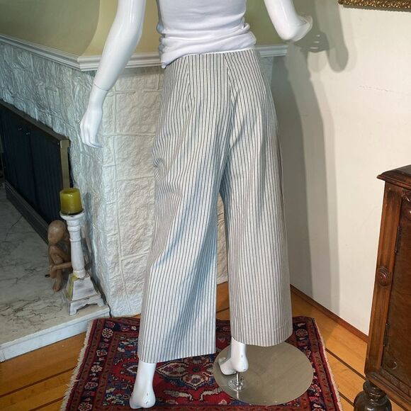 Banana Republic Sailor Style Wide Leg Striped Crop Pants - Picture 4 of 15
